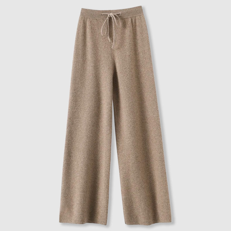Damen Winterhose Weite Bein Schwarz - Eveloria