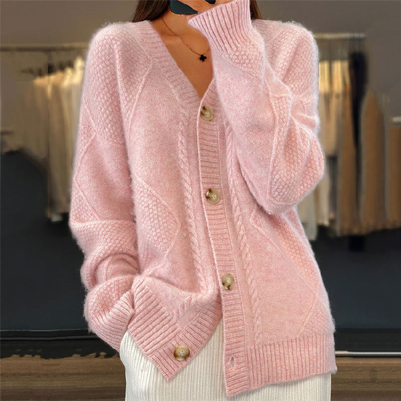Damen Strickjacke Langärmlig Gemütlich - Eveloria