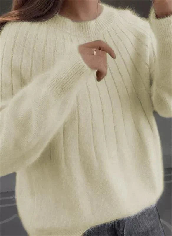 Damen Strickpullover Moderner Winterlook