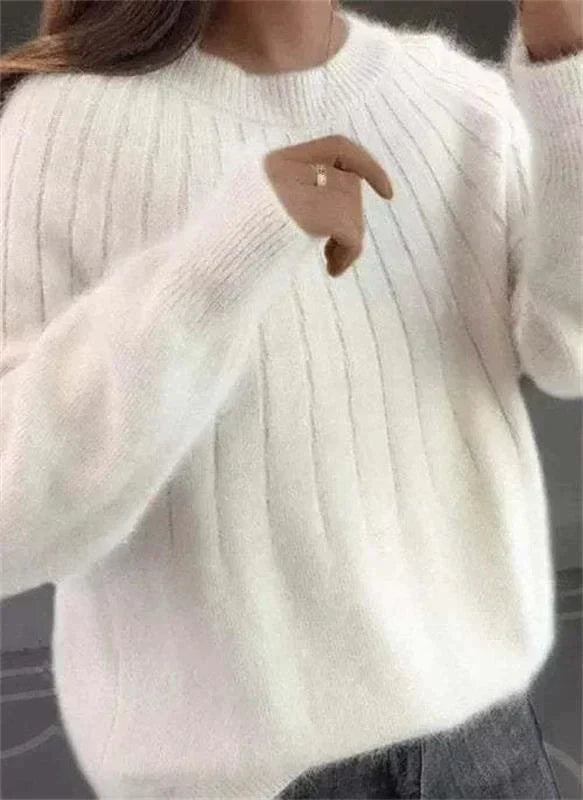 Damen Strickpullover Moderner Winterlook