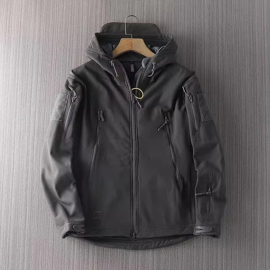 Eveloria Herren Softshelljacke Wasserabweisend Kapuze - Eveloria