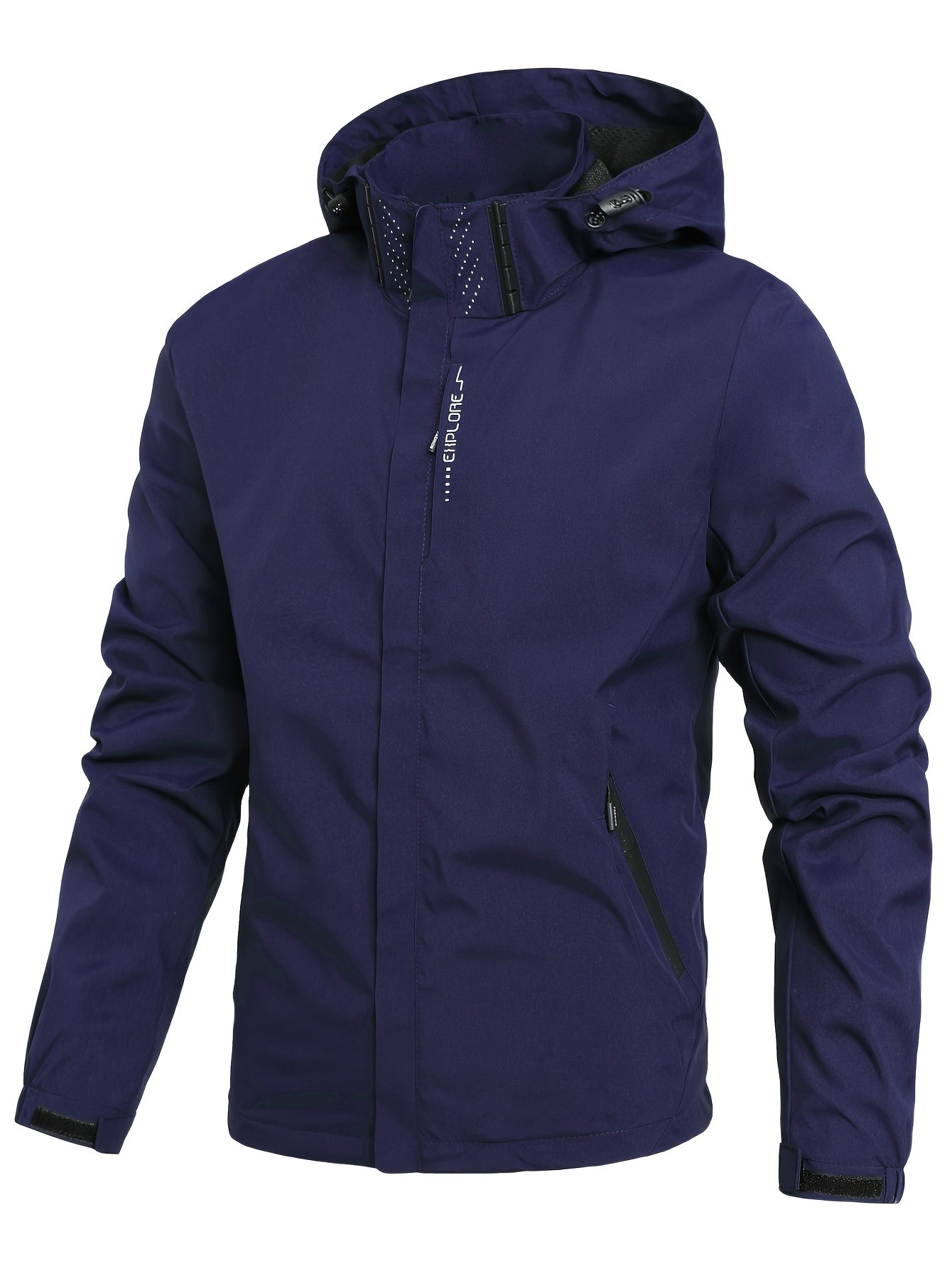 Herren Softshelljacke Mit Kapuze Winddicht Schwarz - Eveloria