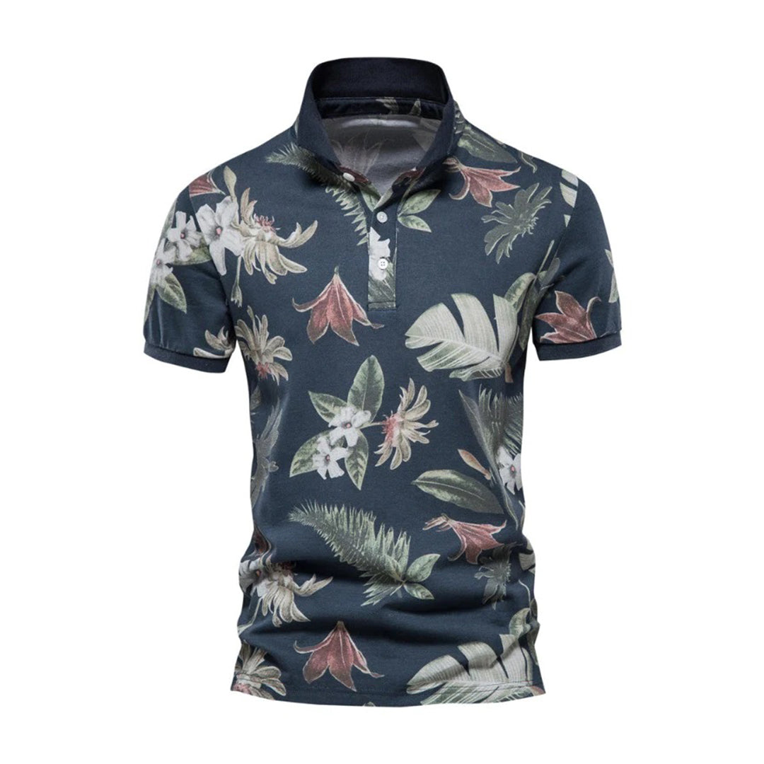 Herren Polo T-Shirt Kurzarm mit Kragen Weiß - Eveloria