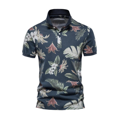 Herren Polo T-Shirt Kurzarm mit Kragen Weiß - Eveloria