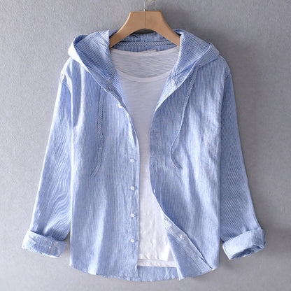 Damen Bluse mit Kapuze und Taschen Weich Leicht