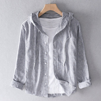 Damen Bluse mit Kapuze und Taschen Weich Leicht
