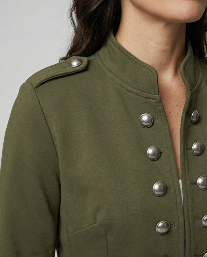 Damen Militärblazer Baumwolle Beige