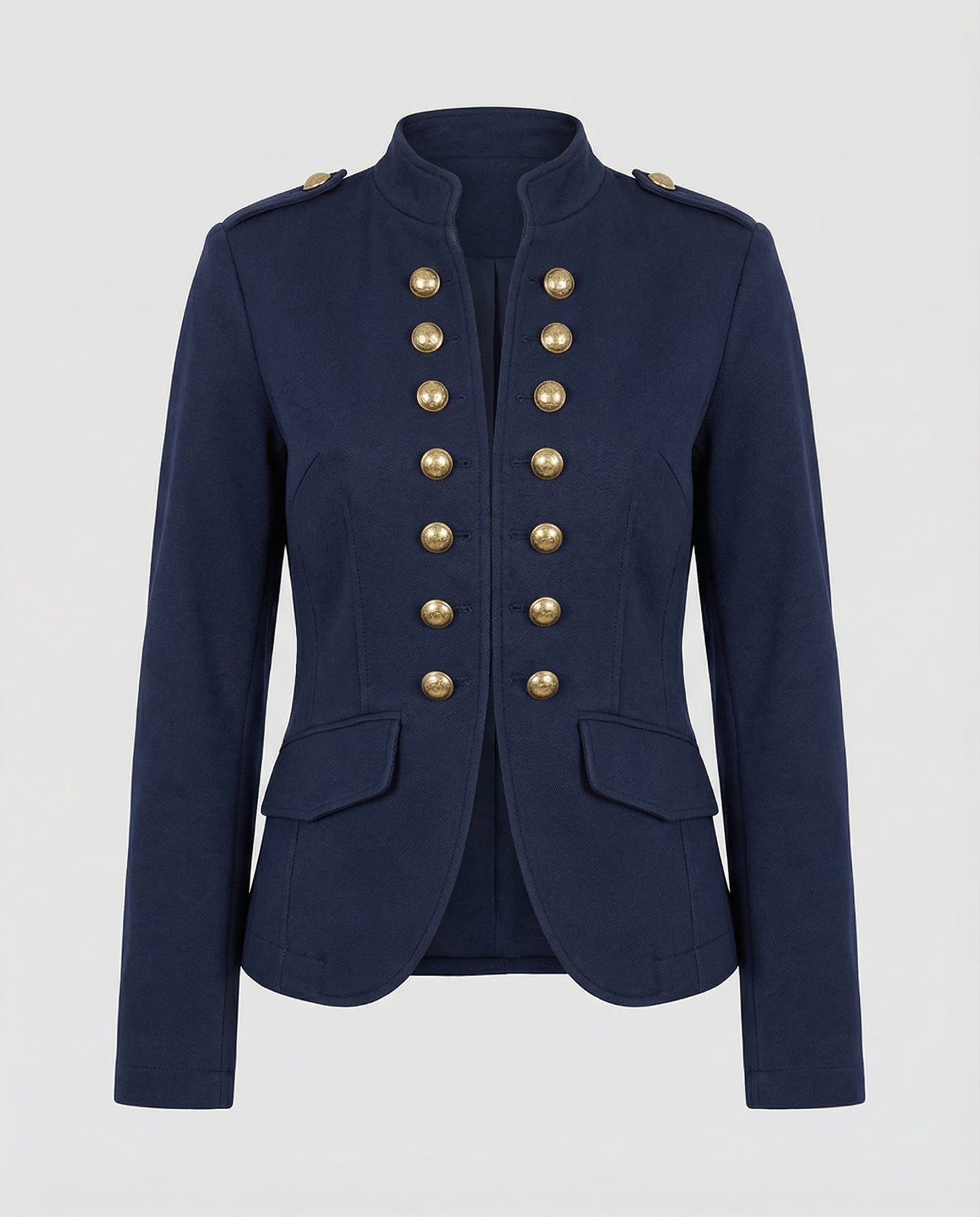 Damen Militärblazer Baumwolle Beige