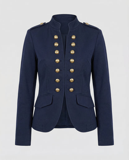 Damen Militärblazer Baumwolle Beige