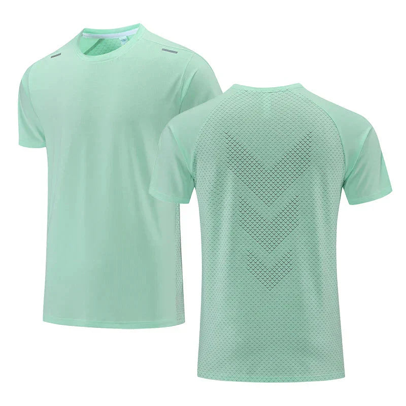 Herren Fitness-T-Shirt Atmungsaktives Kurzarm-Shirt Schnelltrocknend - Eveloria