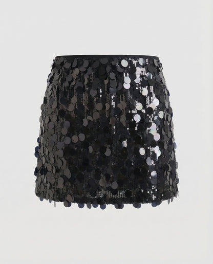 Eleganter Damen Minirock Pailletten