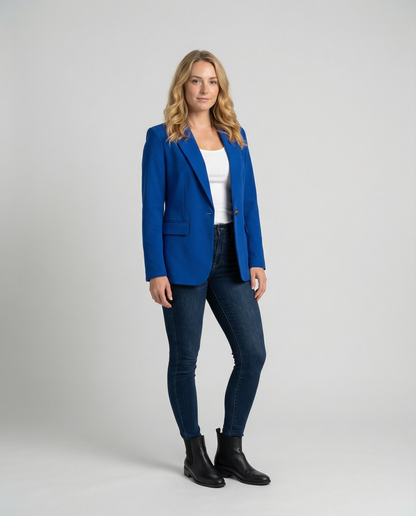 Damen Büro Blazer mit Reverskragen