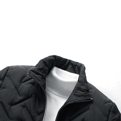 Steppjacke – Herren-Winterjacke mit Reißverschluss und Polsterung-Chaps Herrenmode