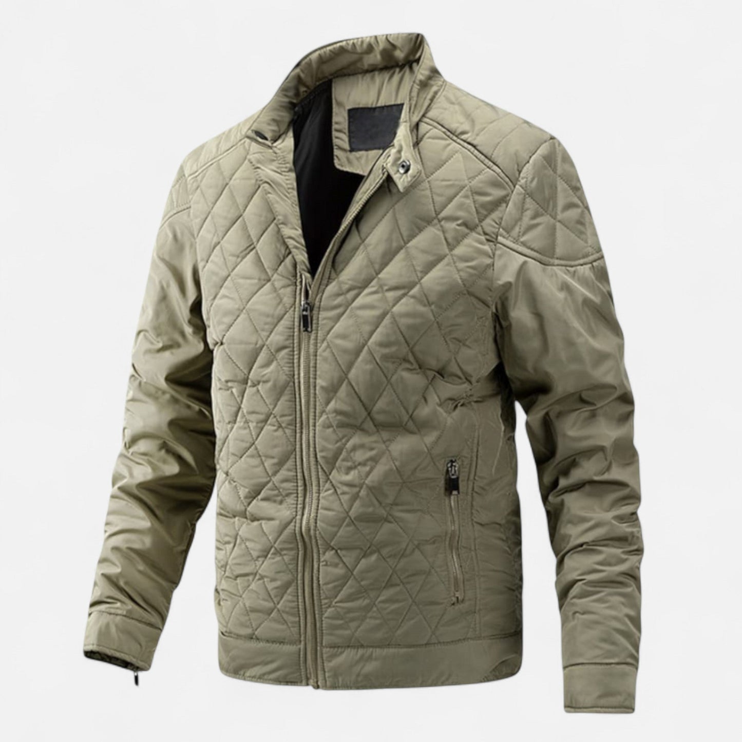 Steppjacke – Leicht – Gefüttert – Daunenjacke – Herrenjacke-Khaki-M-Chaps Herrenmode