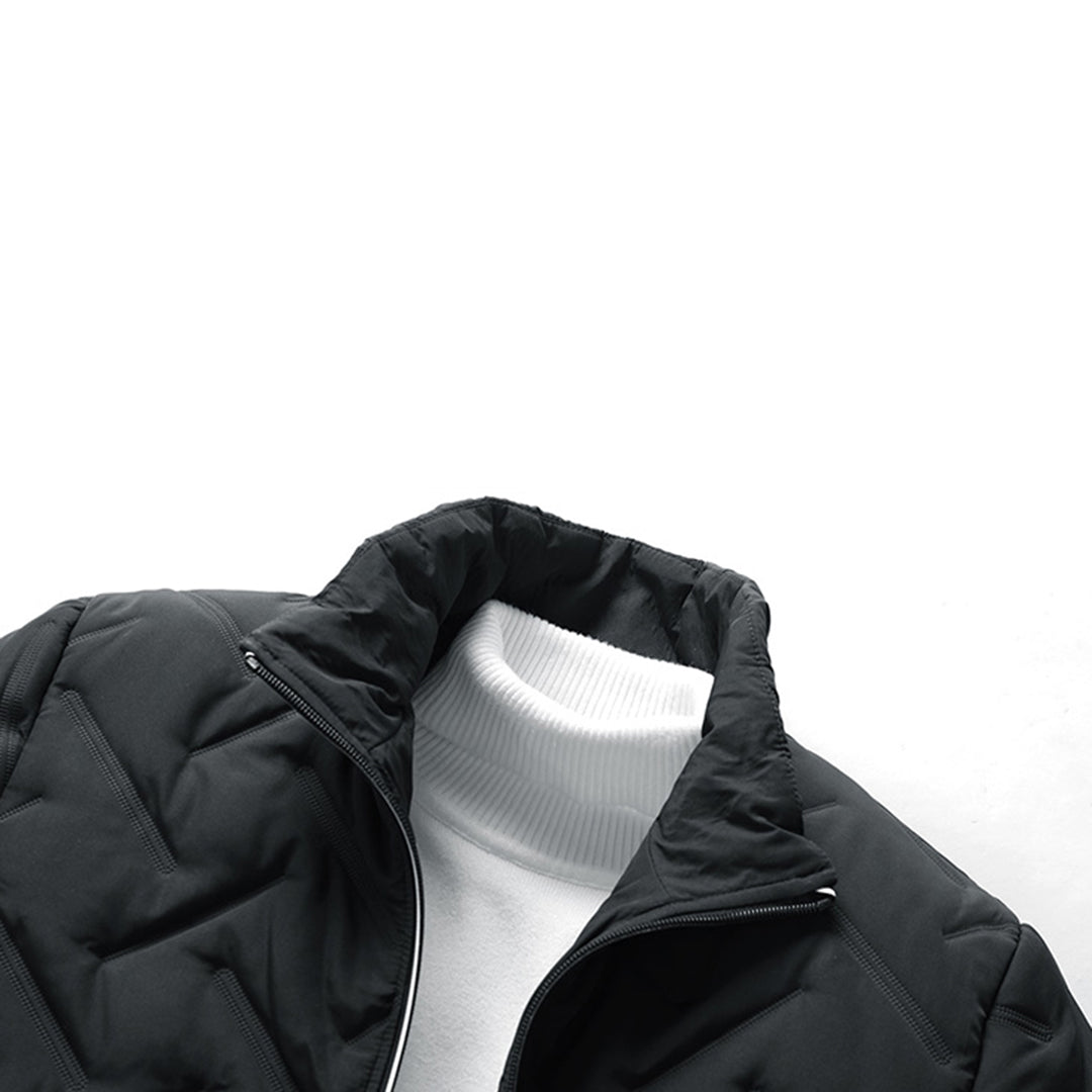 Steppjacke – Reißverschluss – Winddicht – Gesteppte Jacke – Winterjacke für Männer-Chaps Herrenmode