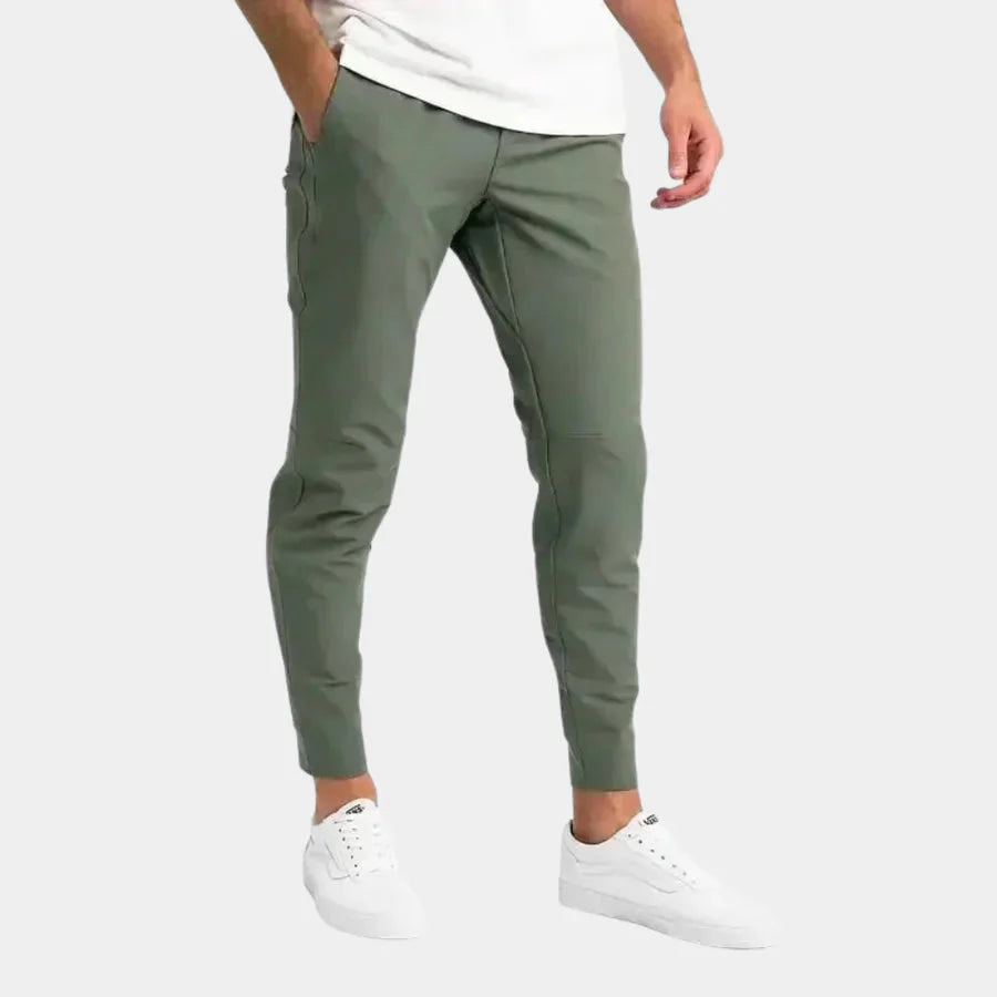Herren Stretchhose Schmal Slim Fit Bequem Schwarz - Eveloria