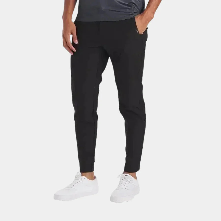 Stretch-Hose – Lässig – Bequem – Schmale Passform – Herrenhose-Schwarz-XS-Chaps Herrenmode
