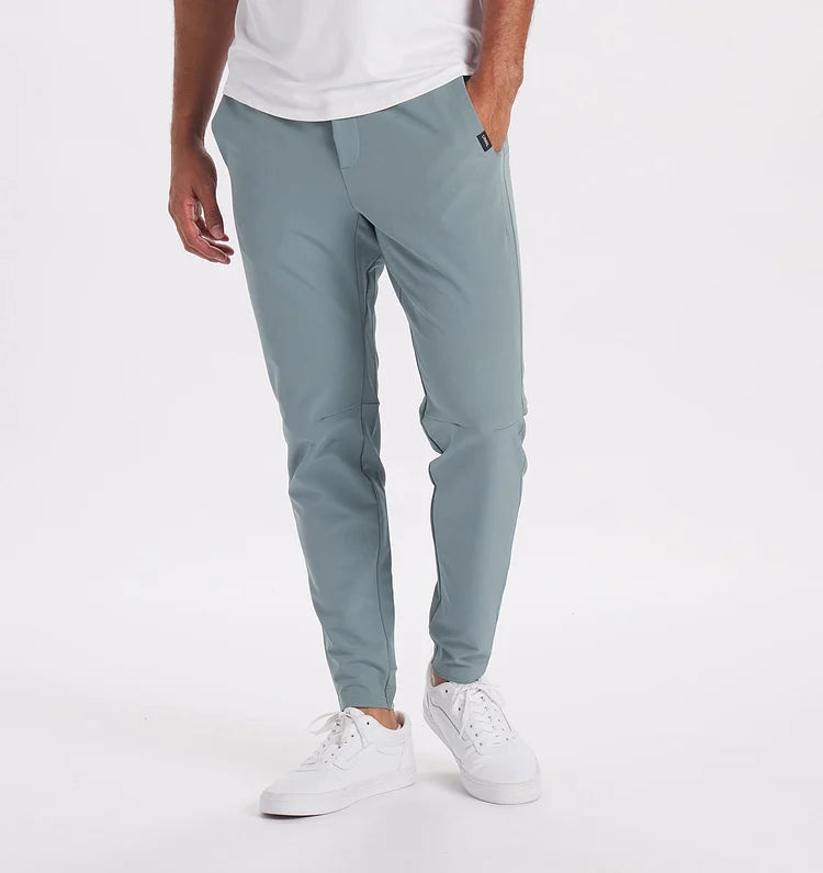 Männer Schmale Chino-Hose Stretch Schwarz - Eveloria