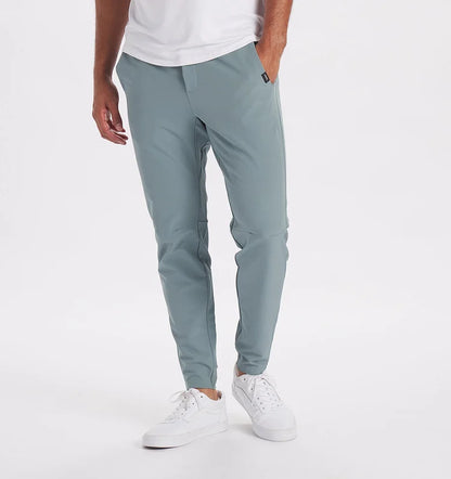 Männer Schmale Chino-Hose Stretch Schwarz - Eveloria