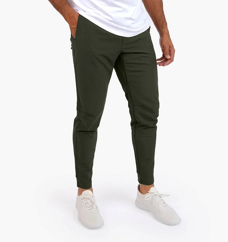Stretch-Hose – Lässige, schmale Chino-Hose für Männer-Jägergrün-XS-Chaps Herrenmode