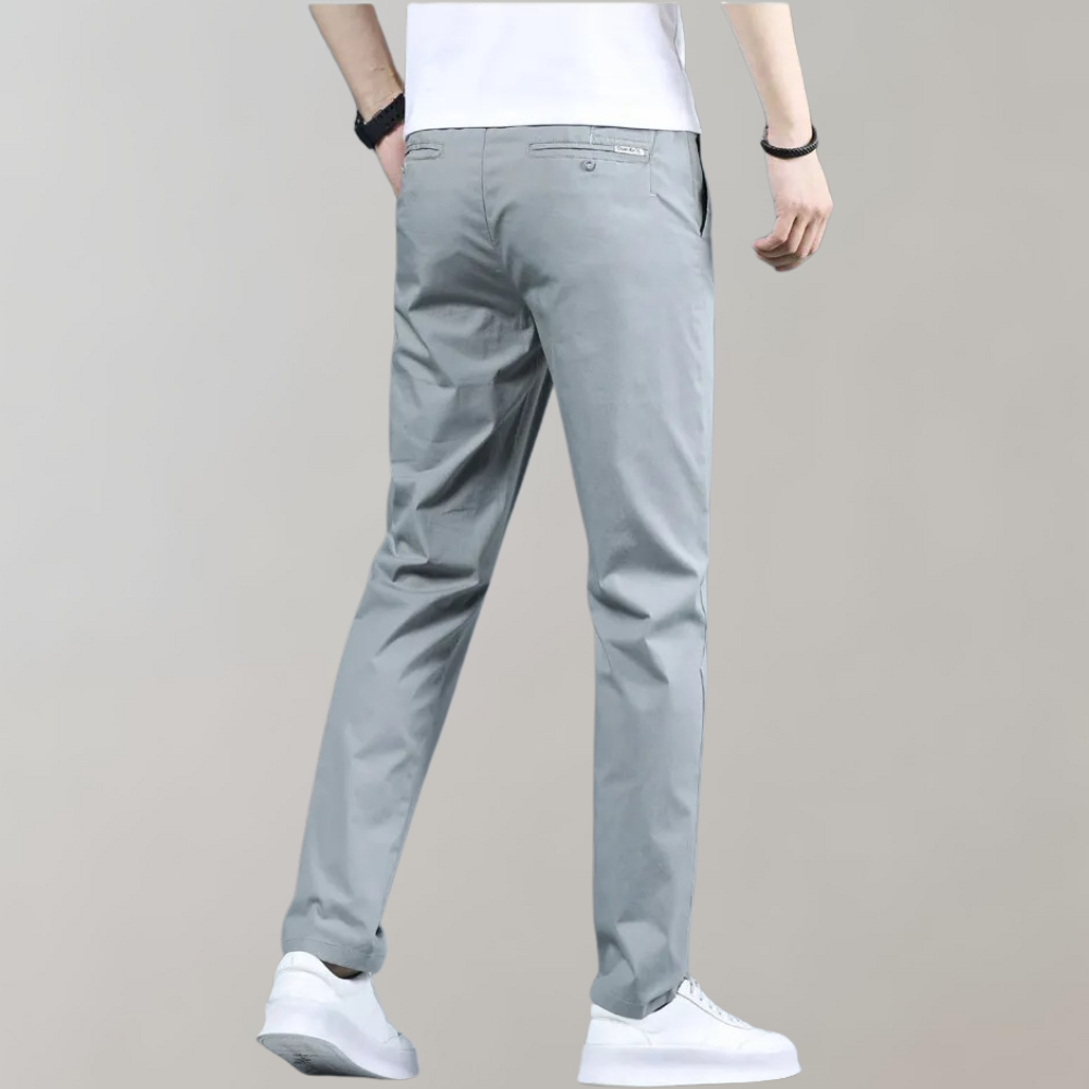 Stretchhose – Lässige Skinny-Chinohose mit geradem Bein für Männer-Chaps Herrenmode