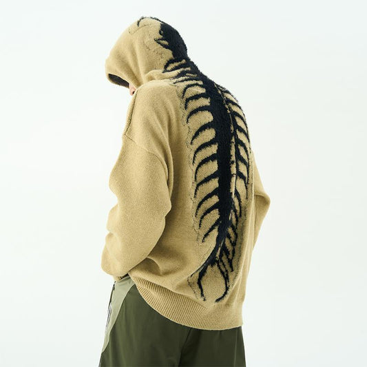 Herren Strick-Hoodie Bedruckt Oversized Locker - Eveloria