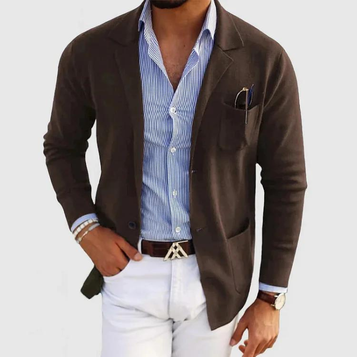 Herren Strickjacke mit Taschen und Knöpfen - Eveloria