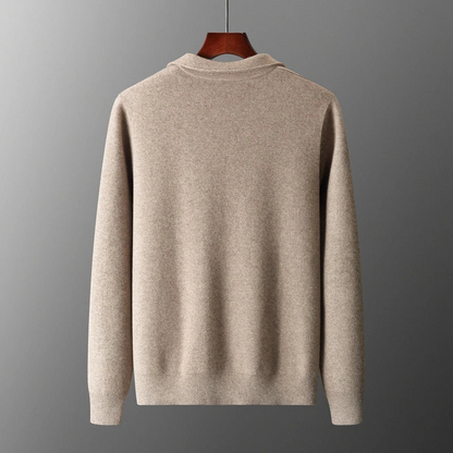 Strickjacke mit Reißverschluss – Herren-Strickjacke mit durchgehendem Reißverschluss-Chaps Herrenmode