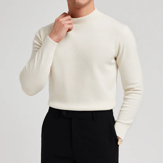 Herren Strickpullover Rundhalsausschnitt Einfarbig - Eveloria