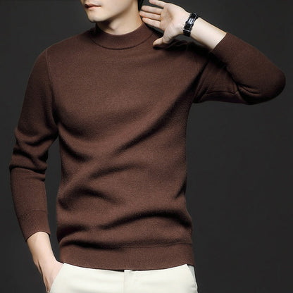 Strickpullover | Einfarbig | Rundhalsausschnitt | Pullover | Herrenpullover-Chaps Herrenmode