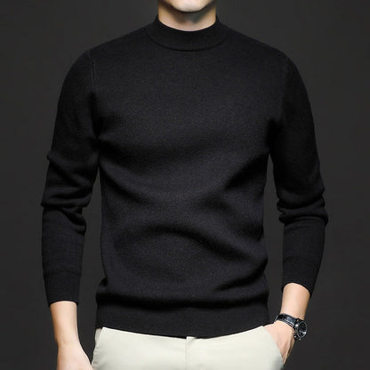 Strickpullover | Einfarbig | Rundhalsausschnitt | Pullover | Herrenpullover-Chaps Herrenmode