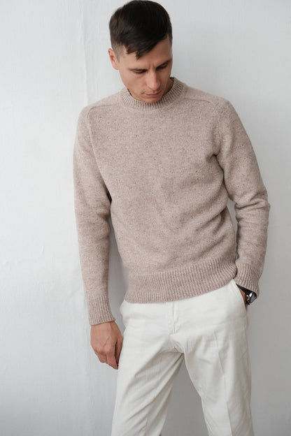 Herren Strickpullover Rundhalsausschnitt Einfarbig - Eveloria