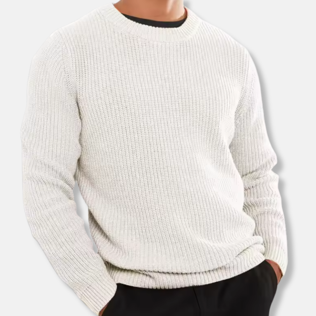 Herren Strickpullover Rippstrick Lockere Passform - Eveloria