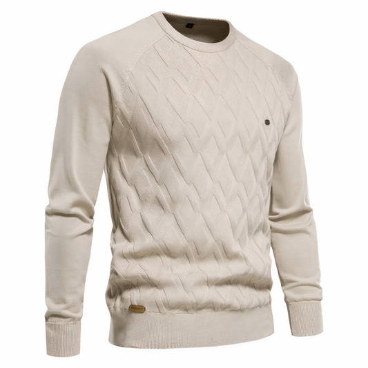 Herren Strickpullover Rundhalsausschnitt Lange Ärmel - Eveloria
