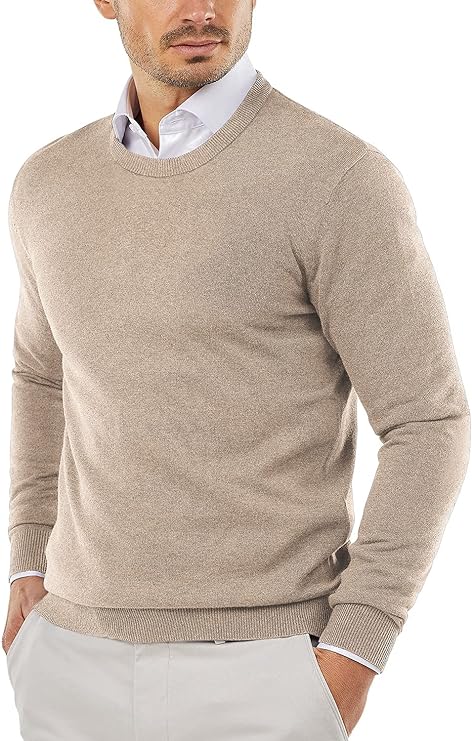 Herren Strickpullover Rundhals Baumwolle - Eveloria