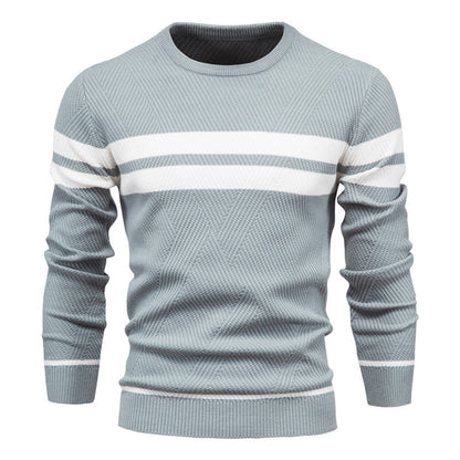 Herren Strickpullover Schmal Geschnitten Rundhalsausschnitt - Eveloria