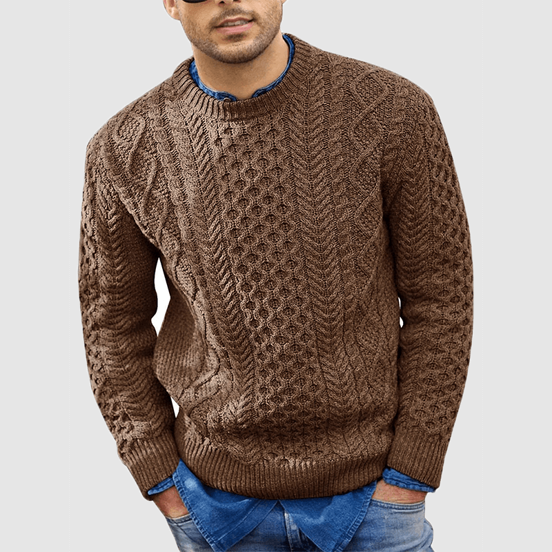 Herren Strickpullover Rundhalsausschnitt Warm - Eveloria