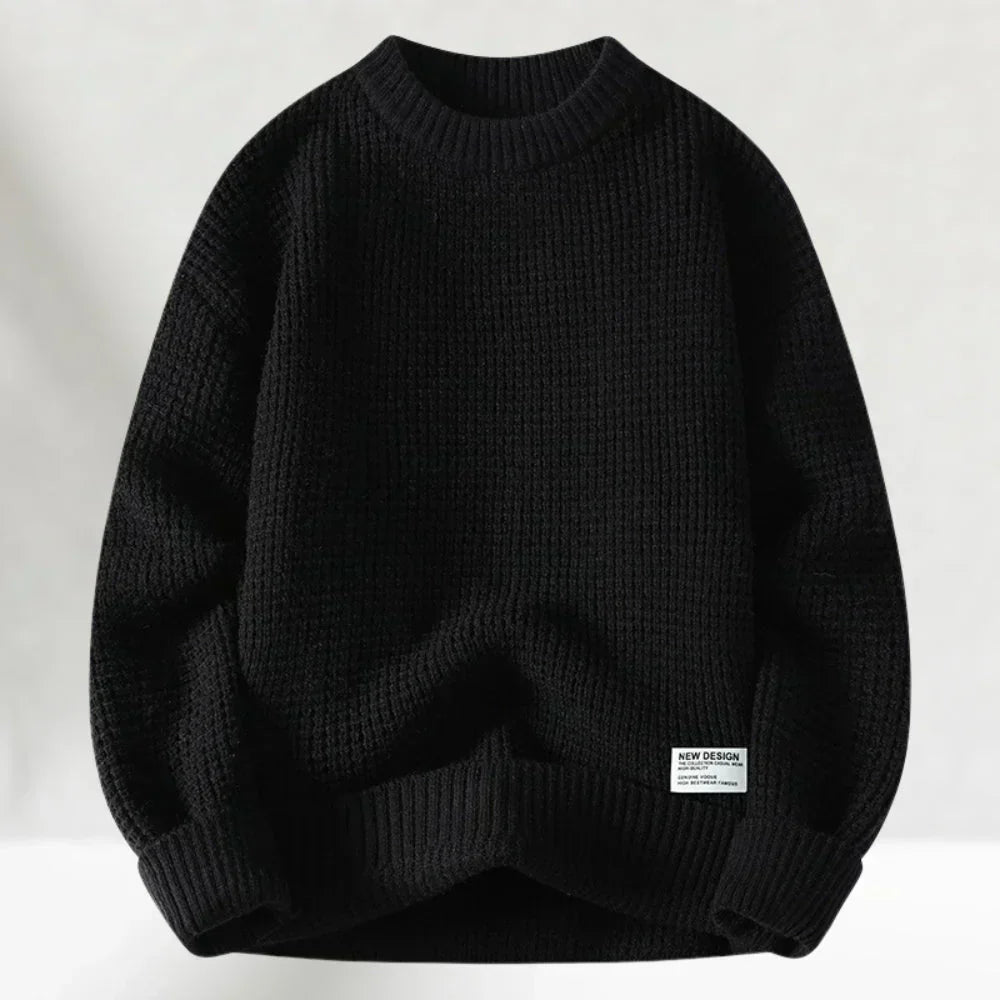 Herren Strickpullover Lockere Passform Rundhalsausschnitt - Eveloria
