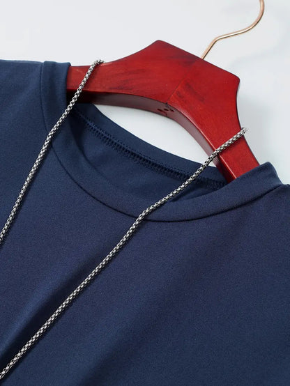 T-Shirt - Casual - Kurze Ärmel - T-Shirt mit Rundhalsausschnitt - Herrenhemden-Chaps Herrenmode