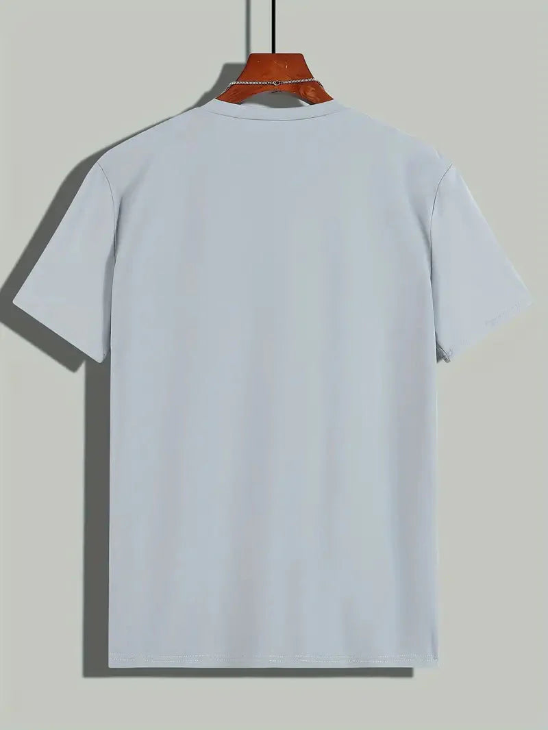 T-Shirt - Casual - Kurze Ärmel - T-Shirt mit Rundhalsausschnitt - Herrenhemden-Chaps Herrenmode