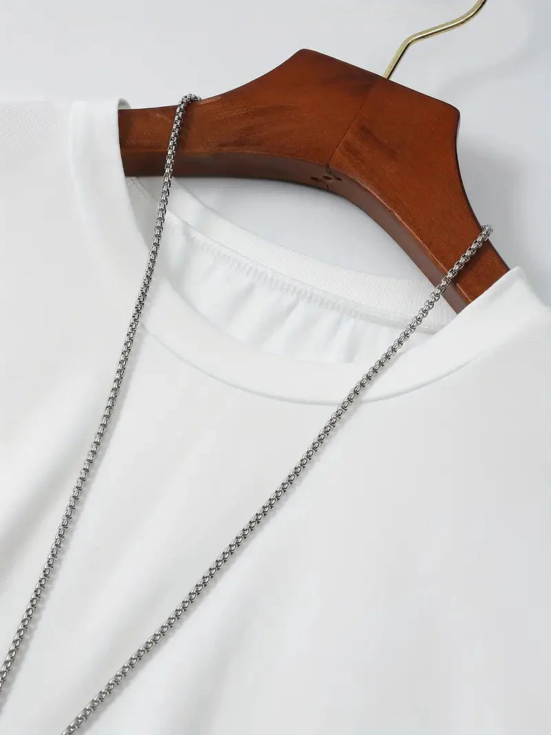 T-Shirt - Casual - Kurze Ärmel - T-Shirt mit Rundhalsausschnitt - Herrenhemden-Chaps Herrenmode
