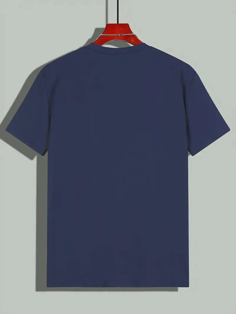 T-Shirt - Casual - Kurze Ärmel - T-Shirt mit Rundhalsausschnitt - Herrenhemden-Chaps Herrenmode