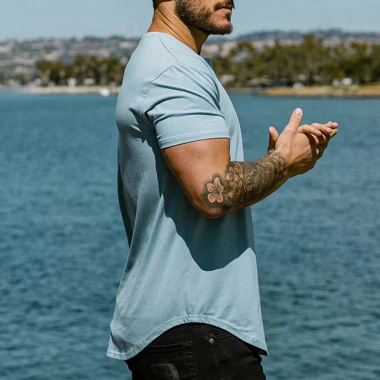 T-Shirt – Slim Fit – Rundhalsausschnitt – Sport-T-Shirt – Herren-T-Shirts-Chaps Herrenmode