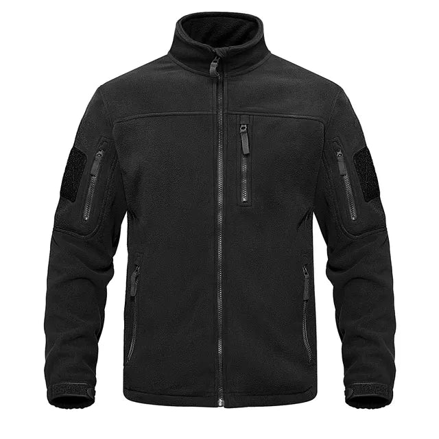 Eveloria Herren Fleecejacke Lässig Braun