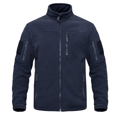 Eveloria Herren Fleecejacke Lässig Braun