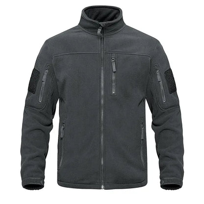 Eveloria Herren Fleecejacke Lässig Braun