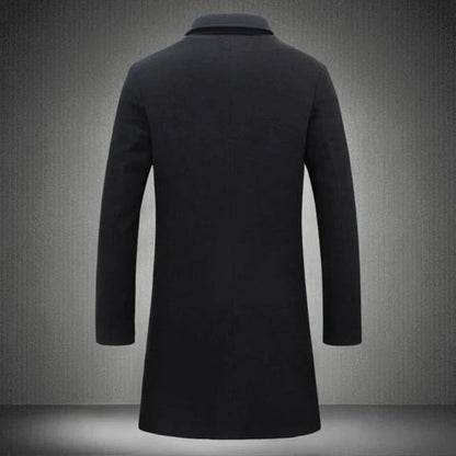 Herren Wintermantel Lang Formal Warm
