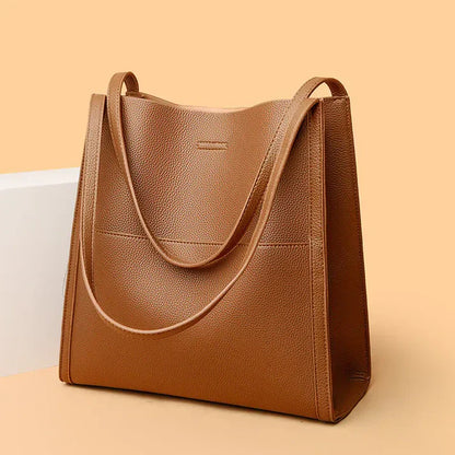 Eveloria Damen Schultertasche Leder Schwarz - Eveloria