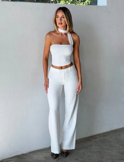 Damen Ärmelloses Neckholder Minimalistisch