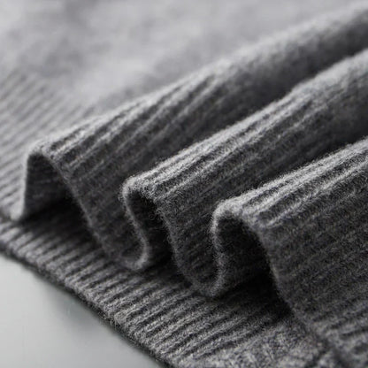 Herren Strickjacke Reißverschluss Stehkragen